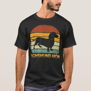 Camiseta Retro Dachshund Mom Regalos Doie Dog Dueño Madre P