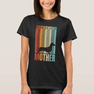 Camiseta Retro Dachshund Mother  Dog Woman