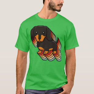 Camiseta Retro Dachshund Vintage Doxie Mom Dad Wiener Dog L