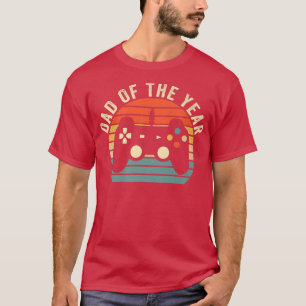 Camiseta Retro Dad Of The Year Gaming Gamer Dad Funny Dad F