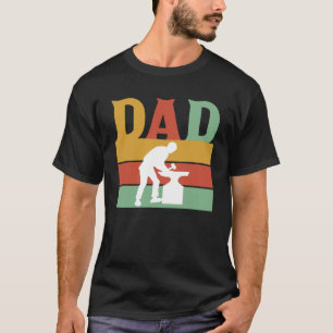 Camiseta Retro Dad Padre Blacksmith Hoof Blacksmith Crafth