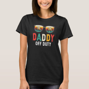 Camiseta Retro Daddy Off Duty Gafas de sol Beer Beach Summe