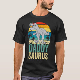 Camiseta Retro Daddysaurus Guay Rex Dinosaurio Fathers Day