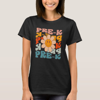 Camiseta Retro Daisy Colorido De Preescolar De Regreso A La