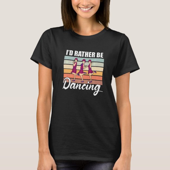 Camiseta Retro  Dancer Choreographer Dancing Enthusiast Dan (Anverso)