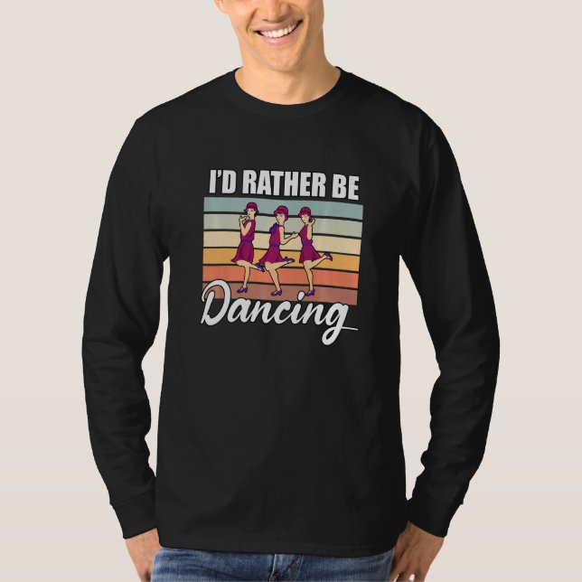 Camiseta Retro  Dancer Choreographer Dancing Enthusiast Dan (Anverso)
