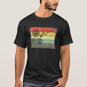 Camiseta Retro Dandelion Poultry Farm Animal Farmer Bird Ch