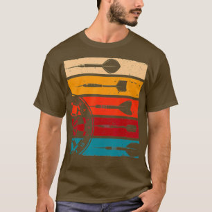 Camiseta Retro Dartboard Dart Team Dards Arrows