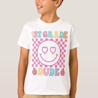 Camiseta Retro de 1er Grado para Hombre Vuelta al