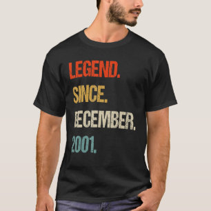 Camiseta retro de 22 años de vintage 2001