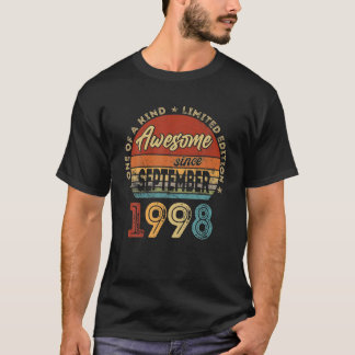 Camiseta Retro De 23 Años Maravilloso Septiembre De 1998 23