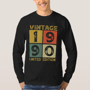 Camiseta Retro de 32 años 1990 32º cumpleaños