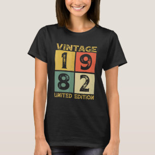 Camiseta Retro de 40 años 1982 40º cumpleaños