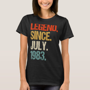 Camiseta retro de 40 años vintage de 1983 de 40 años