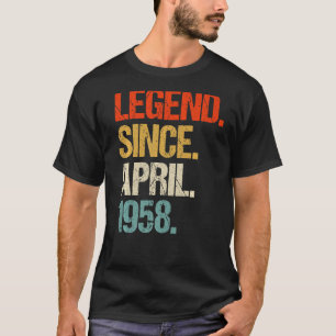 Camiseta retro de 65 años vintage 1958 de 65 años