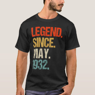 Camiseta retro de 91 años vintage 1932 de 91 años
