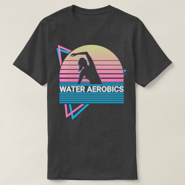 Camiseta Retro de aeróbicos de agua (Diseño del anverso)