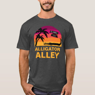 Camiseta Retro de Alligator Alley Florida Everglad