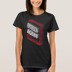 Camiseta Retro de amortización de cargo de agente de repose