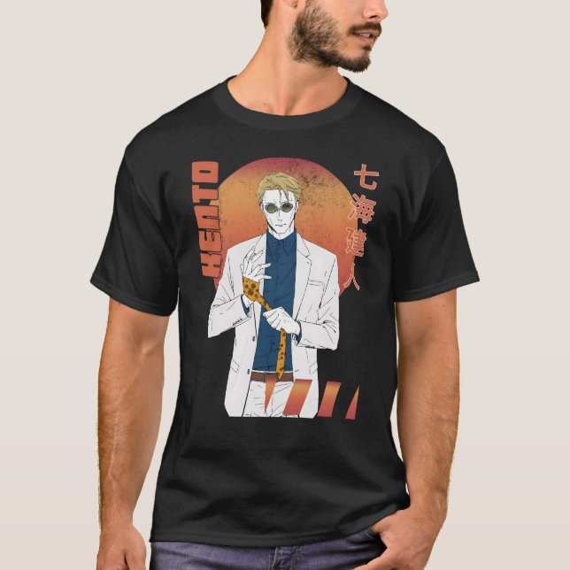 Camiseta Retro de Anime Japonés Kento Nanami (Anverso)