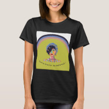 Camiseta Retro de Arcoíris Inspiradora para Mujer
