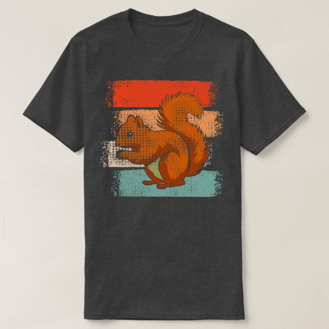 Camiseta Retro de ardilla (Diseño del anverso)