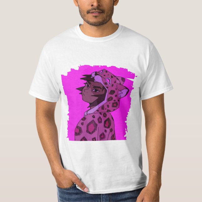Camiseta Retro de arte de Kipo Jaguar (Anverso)