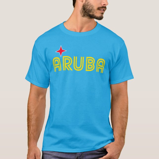 Camiseta Retro de Aruba (Anverso)