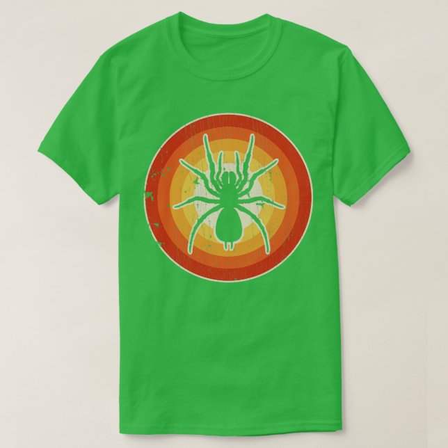 Camiseta Retro de atardecer araña para hombres mujeres Chic (Diseño del anverso)