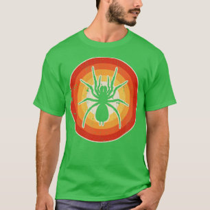 Camiseta Retro de atardecer araña para hombres mujeres Chic