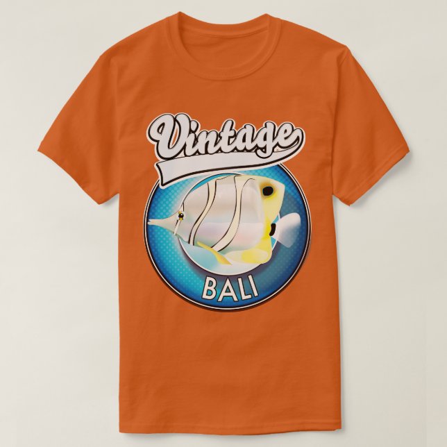 Camiseta Retro de Bali vintage (Diseño del anverso)