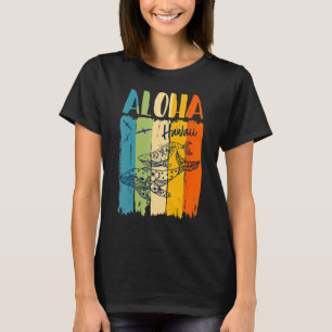 Camiseta Retro de ballenas Aloha Hawaii Coincidiendo con el