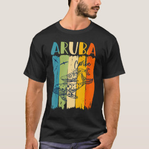 Camiseta Retro de ballenas Aruba Caribe Familia de amigos e