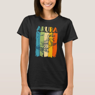 Camiseta Retro de ballenas Aruba Caribe Familia de amigos e