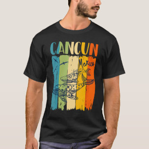 Camiseta Retro de ballenas Cancún México coincide con la fa
