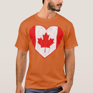 Camiseta Retro de bandera de Canadá