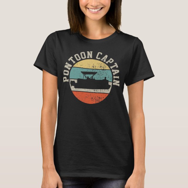 Camiseta Retro de barco pontón (Anverso)