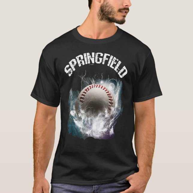 Camiseta Retro de béisbol de Springfield (Anverso)