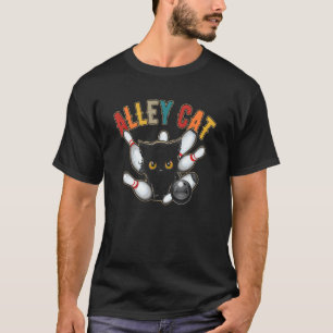 Camiseta Retro de Bolos Callejero de Bolera Antigu