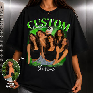 Camiseta Retro de Bootleg Vintage Personalizada pa