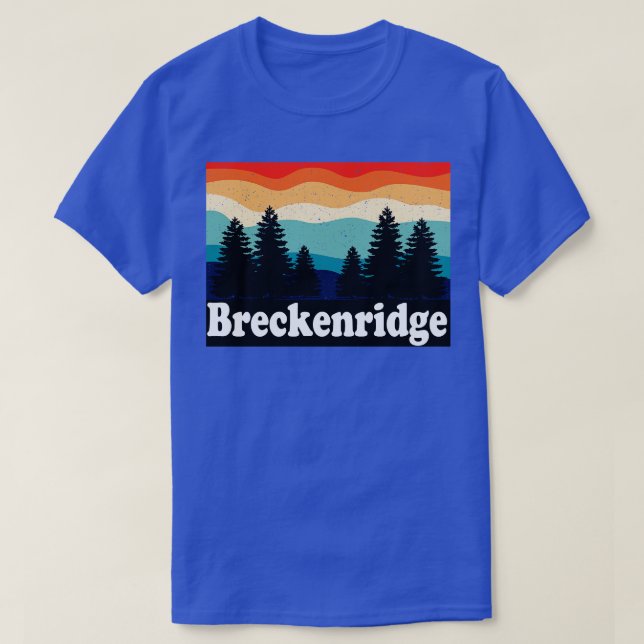 Camiseta Retro de Breckenridge Colorado (Diseño del anverso)