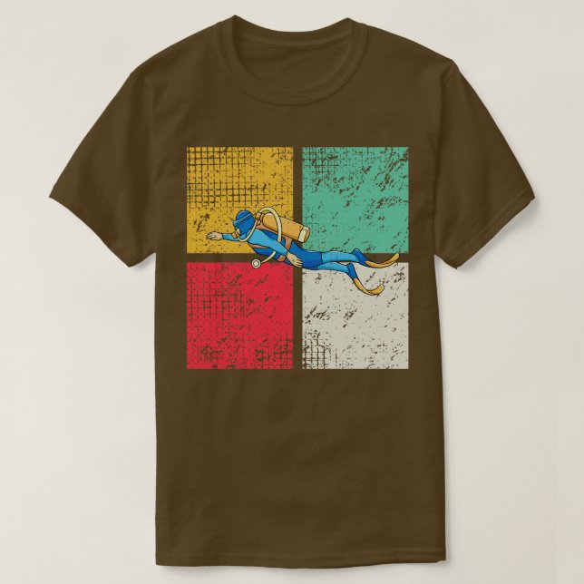 Camiseta Retro de buceo (Diseño del anverso)