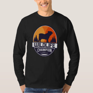Camiseta Retro de Bulldog inglés británico