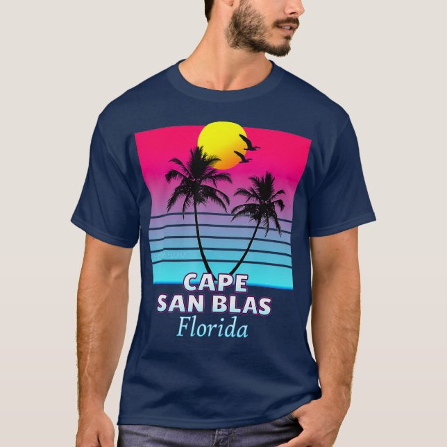 Camiseta Retro de Cabo San Blas Florida (Anverso)