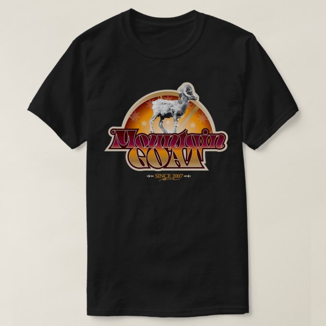 Camiseta Retro de cabra de montaña  (Diseño del anverso)