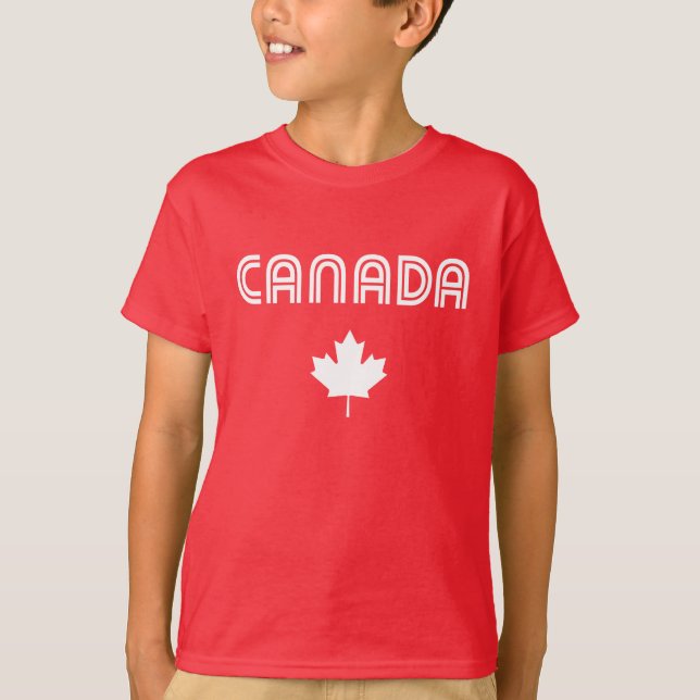 Camiseta Retro de Canadá (Anverso)