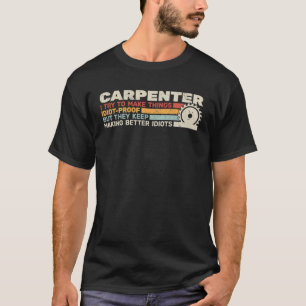 Camiseta Retro de carpintero para hombres carpintero para