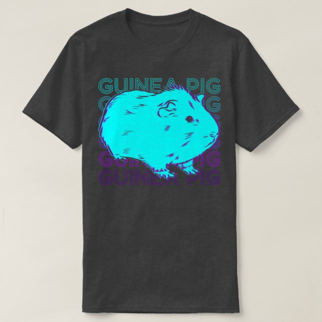 Camiseta Retro de cerdo de Guinea (Diseño del anverso)