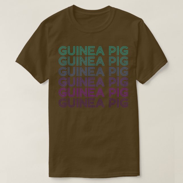 Camiseta Retro de cerdo de Guinea (Diseño del anverso)
