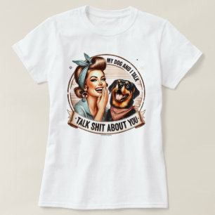 Camiseta Retro de Chica Sassy – Mi Perro y Yo